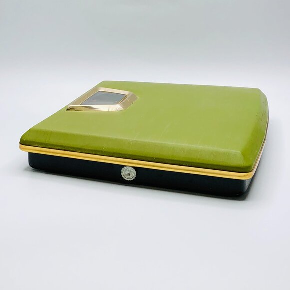 Vintage BORG Avocado Olive Green Personal Bathroom Scale 300lbs MCM Lifestyle - Picture 6 of 15